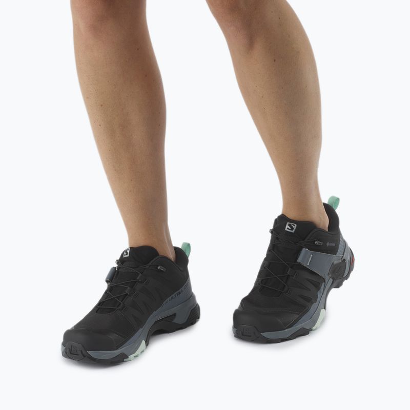 Cizme de trekking pentru femei Salomon X Ultra 4 GTX gri-negru L41289600 9