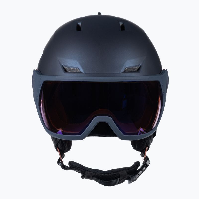 Cască de schi pentru femei Salomon Icon LT Visor Photo Sigma S1-S3 albastru marin L41529800 2