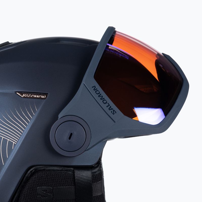 Cască de schi pentru femei Salomon Icon LT Visor Photo Sigma S1-S3 albastru marin L41529800 6