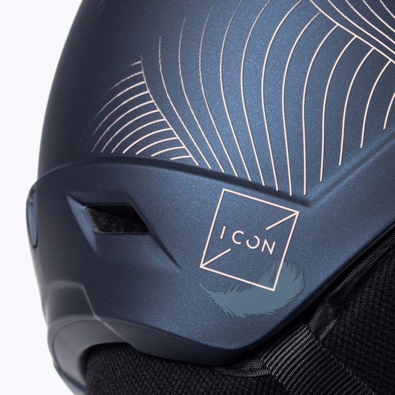 Cască de schi pentru femei Salomon Icon LT Visor Photo Sigma S1-S3 albastru marin L41529800 8