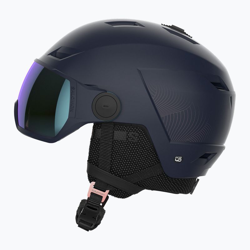 Cască de schi pentru femei Salomon Icon LT Visor Photo Sigma S1-S3 albastru marin L41529800 11
