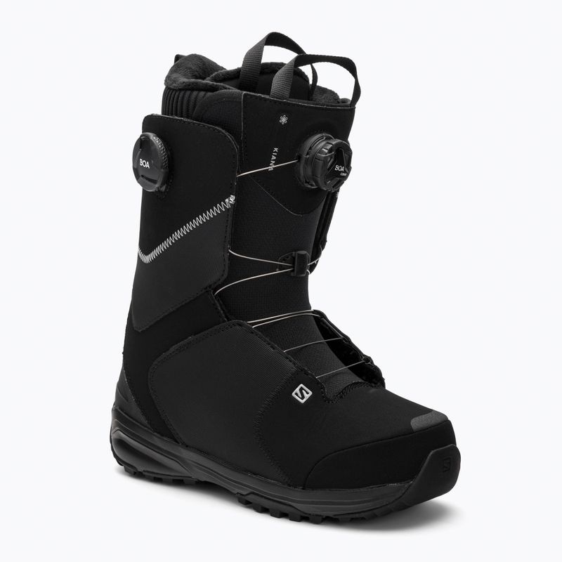 Cizme de snowboard pentru femei Salomon Kiana Dual Boa negru L41429100