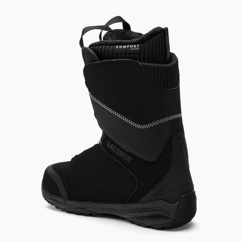 Cizme de snowboard pentru femei Salomon Kiana Dual Boa negru L41429100 2