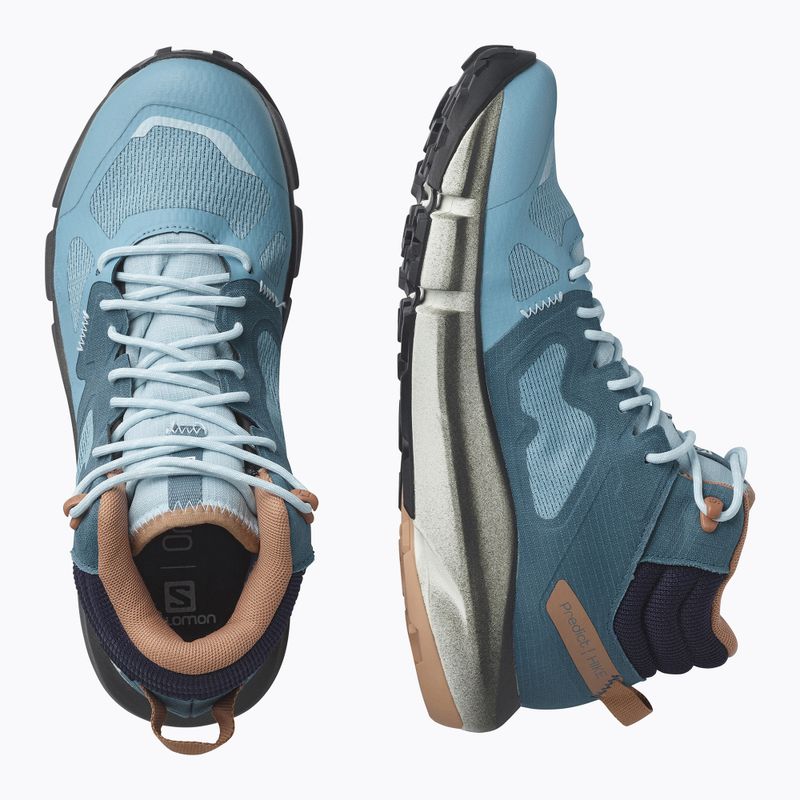 Încălțăminte de trekking pentru femei Salomon Predict Hike Mid GTX albastră L41460700 14
