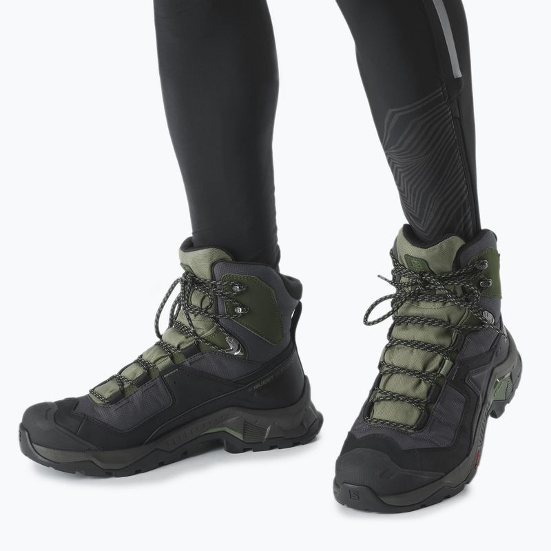 Încălțăminte de trekking pentru bărbați Salomon Quest Element GTX verde L41457100 9