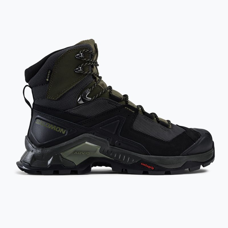 Încălțăminte de trekking pentru bărbați Salomon Quest Element GTX verde L41457100 2