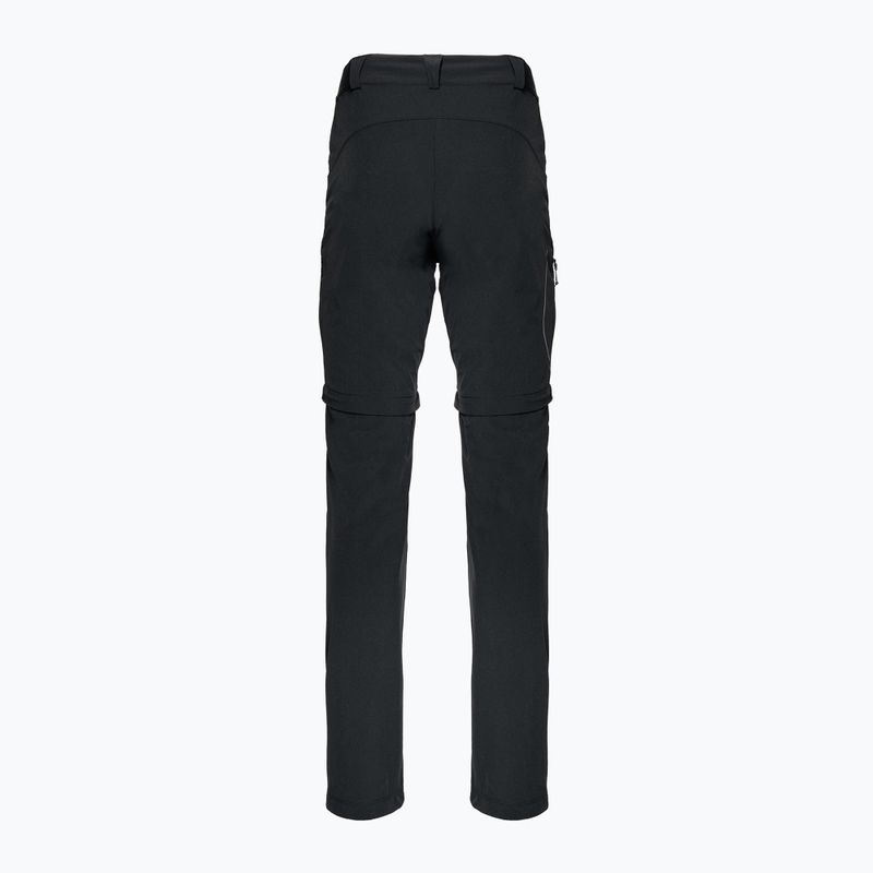 Pantaloni de trekking pentru femei Salomon Wayfarer Zip Off negru LC1701900 2