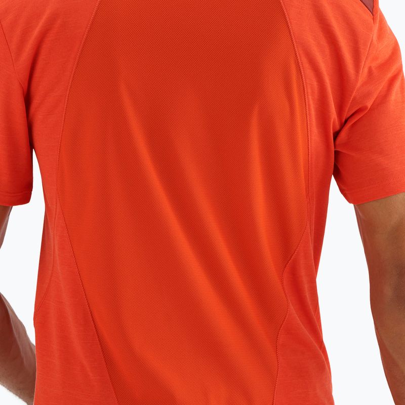 Tricou de trekking Salomon Outline SS roșu LC1715200 pentru bărbați 6