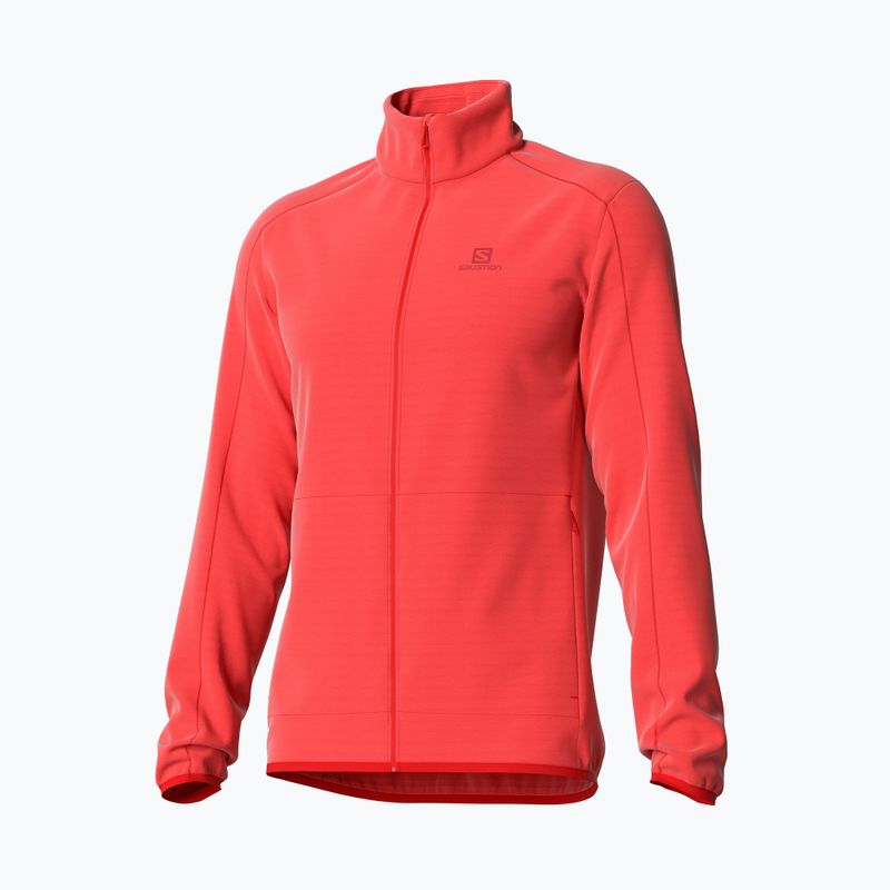 Tricou bărbătesc Salomon Outrack Full Zip Mid fleece sweatshirt portocaliu LC1711600 2