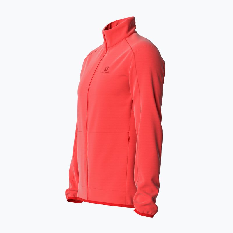 Tricou bărbătesc Salomon Outrack Full Zip Mid fleece sweatshirt portocaliu LC1711600 4