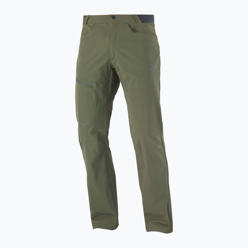 Pantaloni de trekking pentru bărbați Salomon Wayfarer verde LC1739200