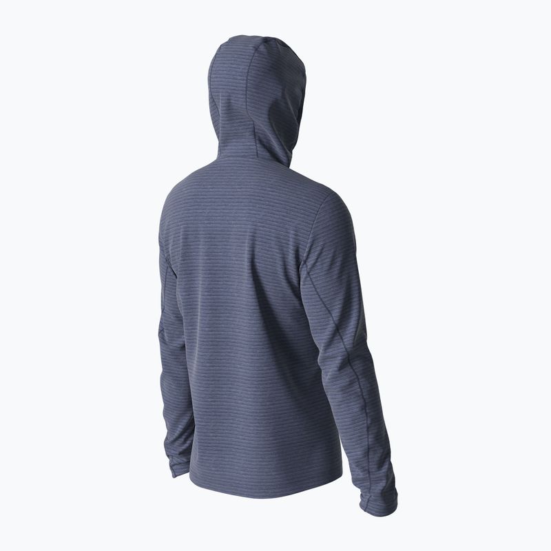 Bărbați Salomon Outline FZ Hoodie bluză cu glugă fleece albastru marin LC1712100 6