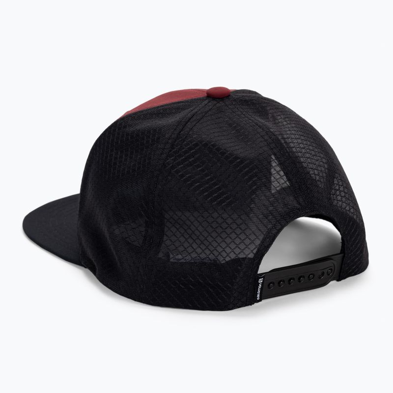 Salomon Trucker Flat baseball cap maroon LC1680700 3
