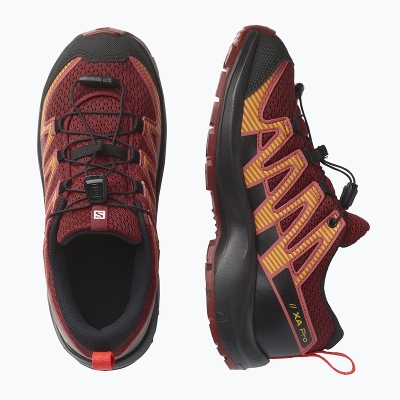 Pantofi de trekking pentru copii Salomon XA Pro V8 maro L41613800 14
