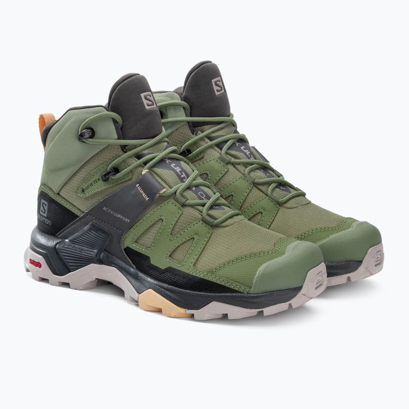 Încălțăminte de trekking pentru femei Salomon X Ultra 4 MID GTX verde L41625100 4