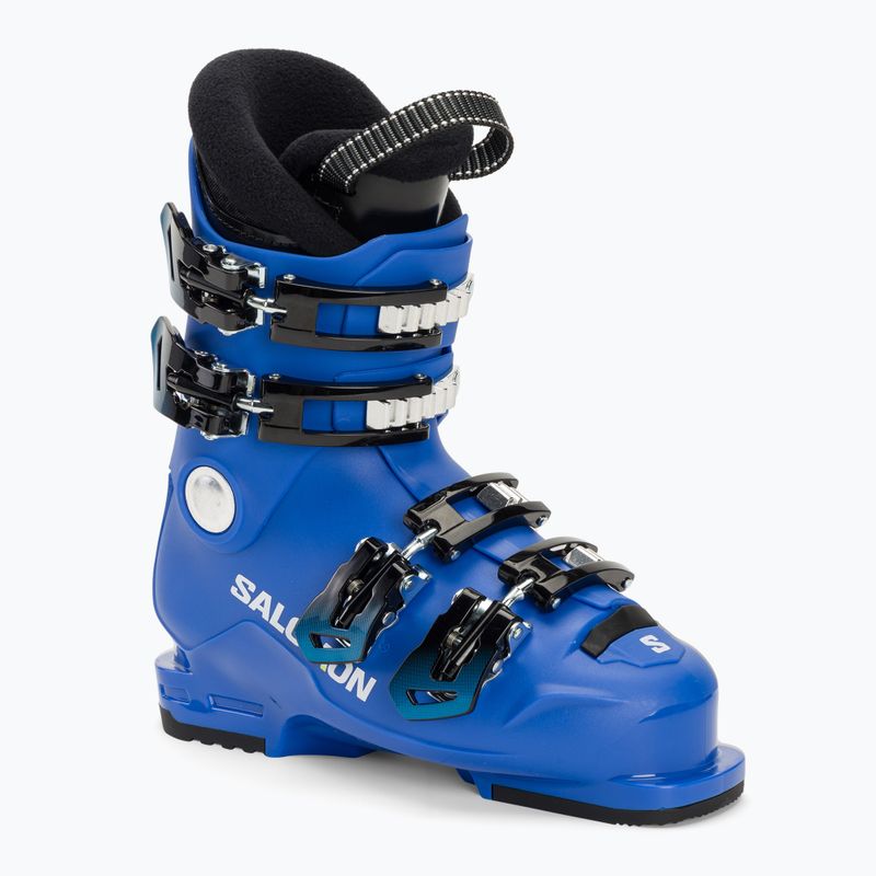 Bocanci de schi pentru copii Salomon S Race 60 T M race blue/white/process blue