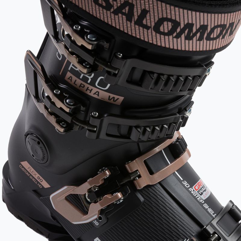 Ghete de schi pentru femei Salomon S Pro Alpha 90W GW negru L47045900 7