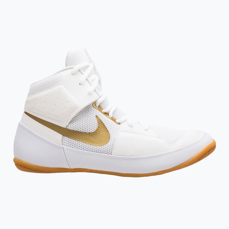 Încălțăminte de wrestling Nike Fury white/metallic gold