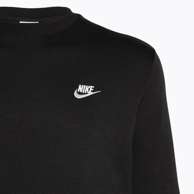 Bluză pentru bărbați Nike Sportswear Club Fleece Crew black/white 3