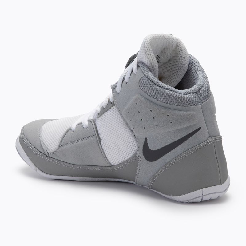 Încălțăminte de wrestling Nike Fury white/grey 3