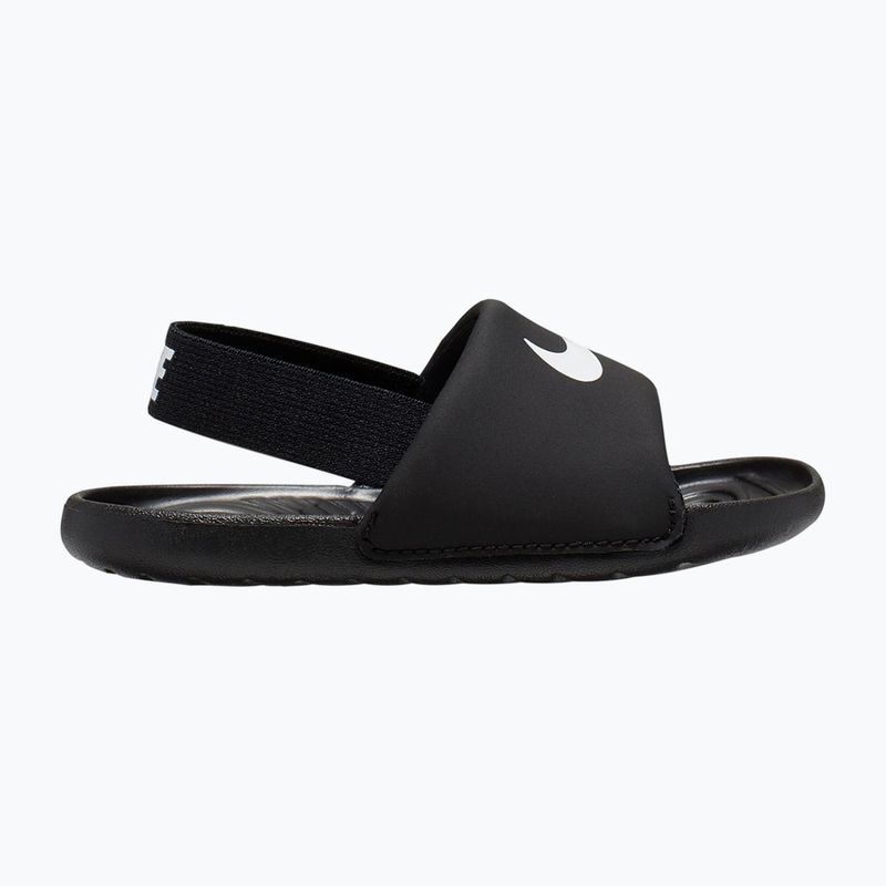 Șlapi pentru copii Nike Coffee black/white/white/white 8