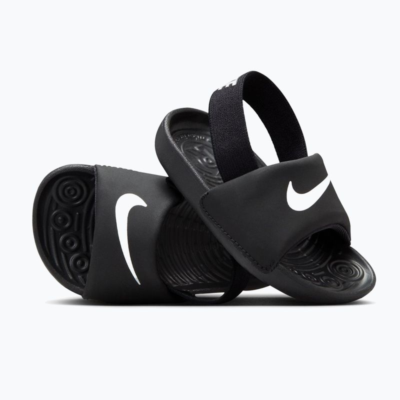 Șlapi pentru copii Nike Coffee black/white/white/white 10
