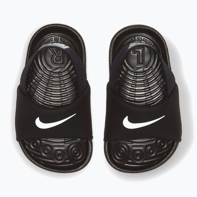 Șlapi pentru copii Nike Coffee black/white/white/white 11