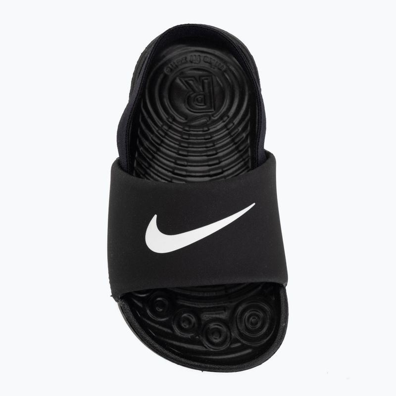 Șlapi pentru copii Nike Coffee black/white/white/white 5