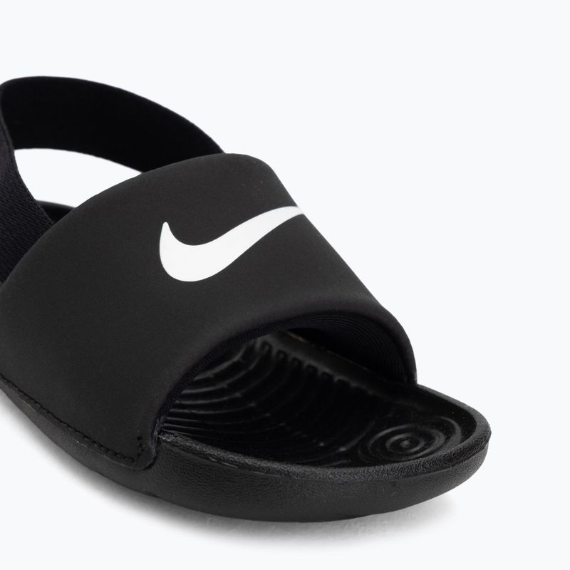 Șlapi pentru copii Nike Coffee black/white/white/white 7