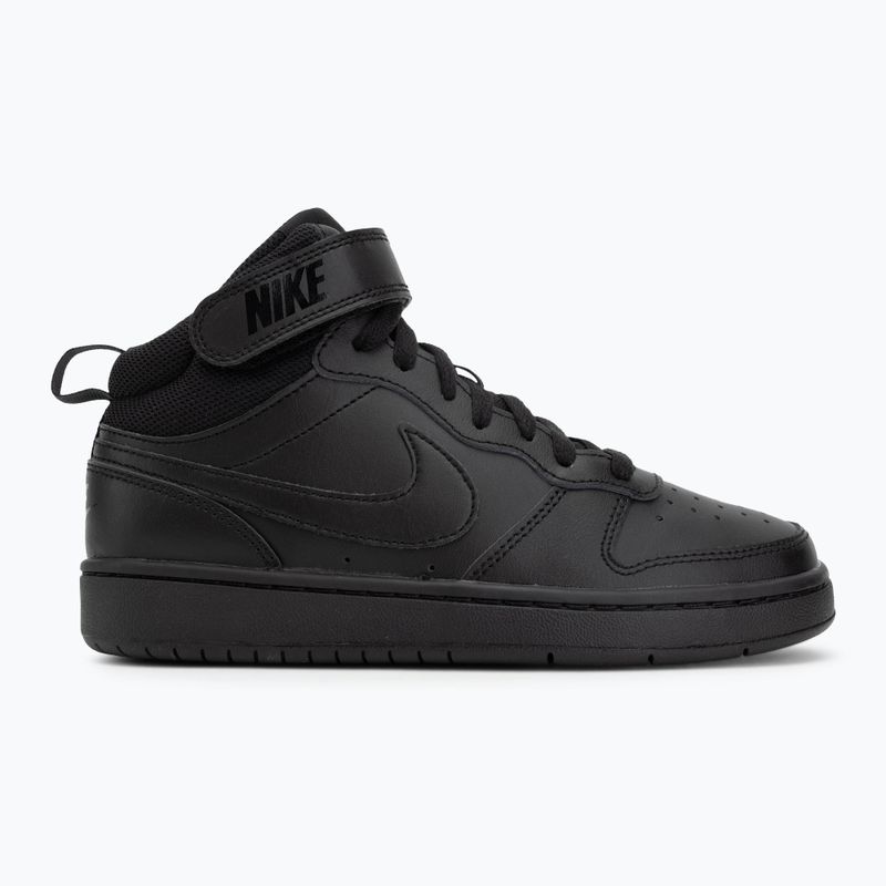 Încălțăminte pentru copii Nike Court Borough Mid 2 black/black/black 2
