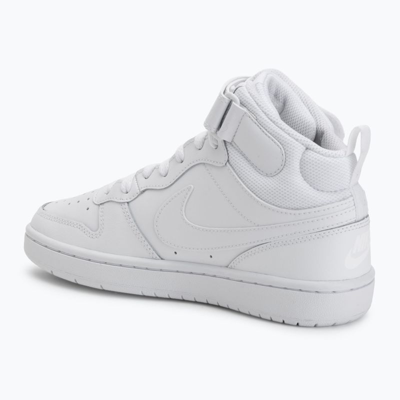 Încălțăminte pentru copii Nike Court Borough Mid 2 white/white/white 3