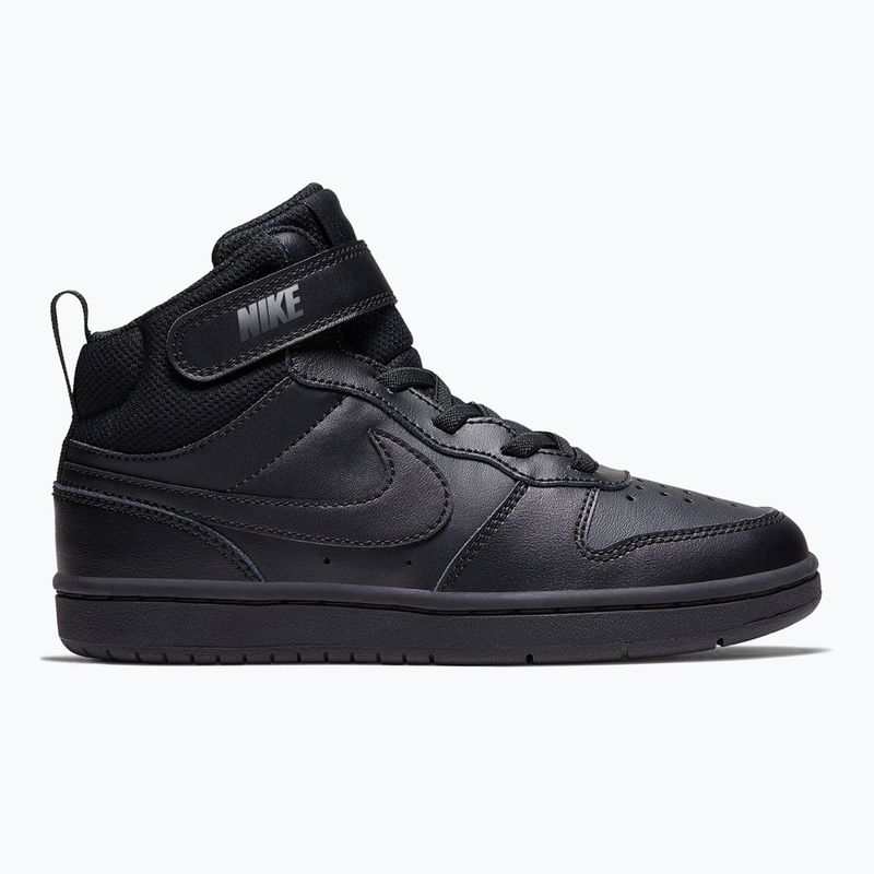 Încălțăminte pentru copii Nike Court Borough Mid 2 black/black/black