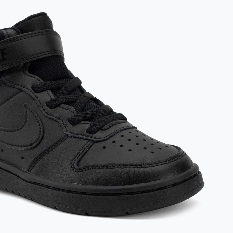 Încălțăminte pentru copii Nike Court Borough Mid 2 black/black/black 7