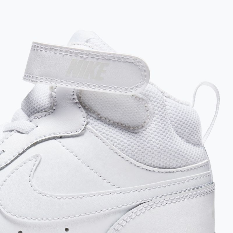 Încălțăminte pentru copii Nike Court Borough Mid 2 white/white/white 5