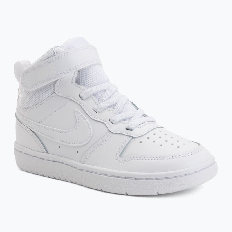 Încălțăminte pentru copii Nike Court Borough Mid 2 white/white/white