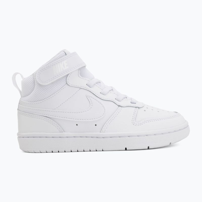 Încălțăminte pentru copii Nike Court Borough Mid 2 white/white/white 2