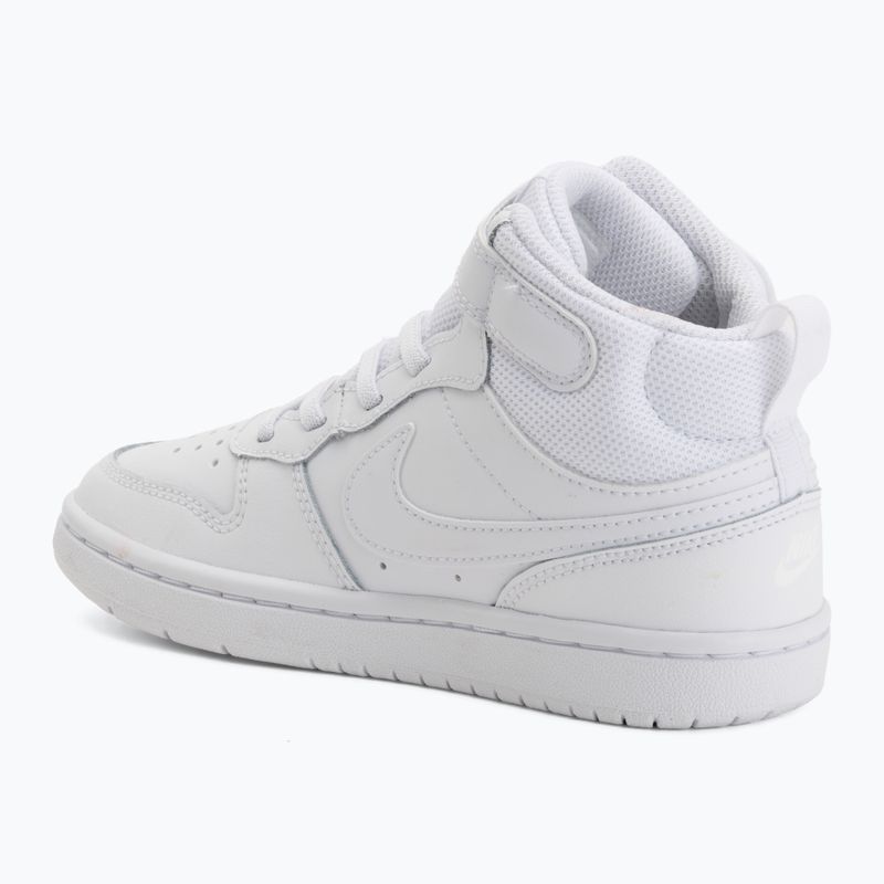 Încălțăminte pentru copii Nike Court Borough Mid 2 white/white/white 3