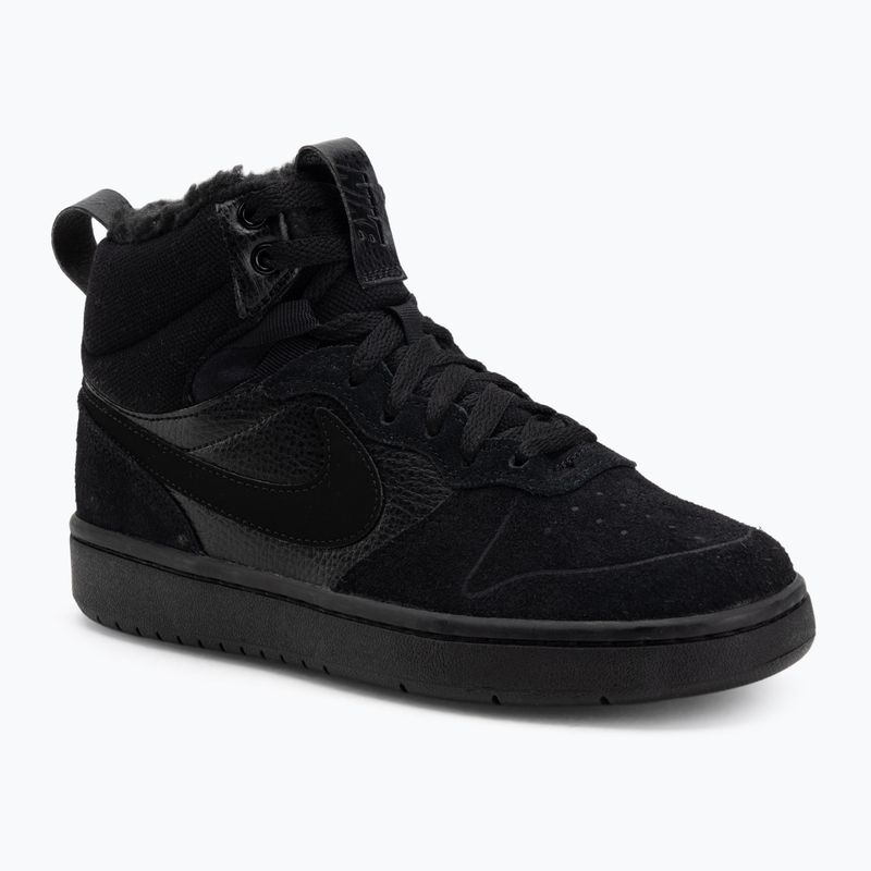 Încălțăminte pentru copii Nike Court Borough Mid 2 black/black/black
