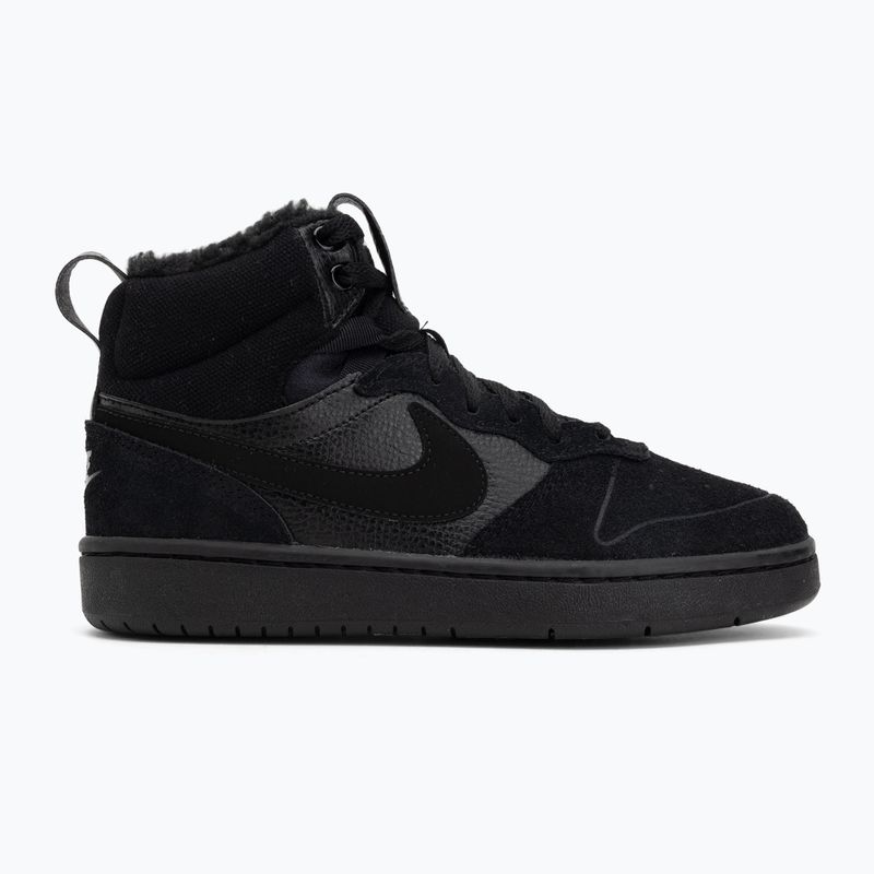 Încălțăminte pentru copii Nike Court Borough Mid 2 black/black/black 2