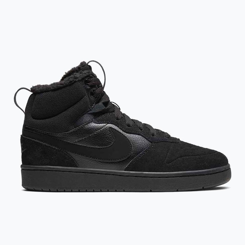Încălțăminte pentru copii Nike Court Borough Mid 2 black/black/black