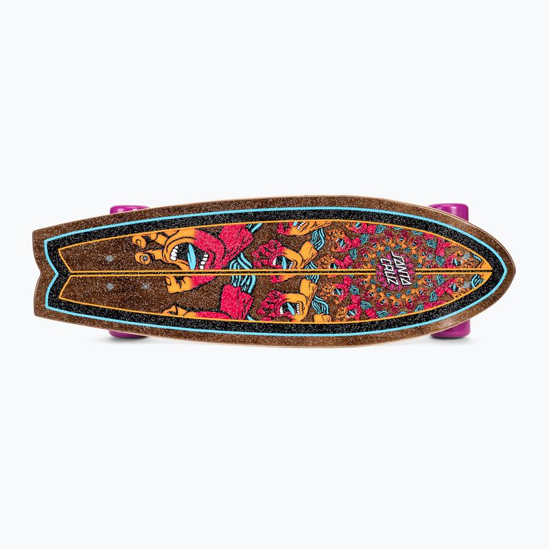 Cruiser skateboard Santa Cruz Cruzer Cruzer Mandala Hand Shark 8.8 maro 124573 4