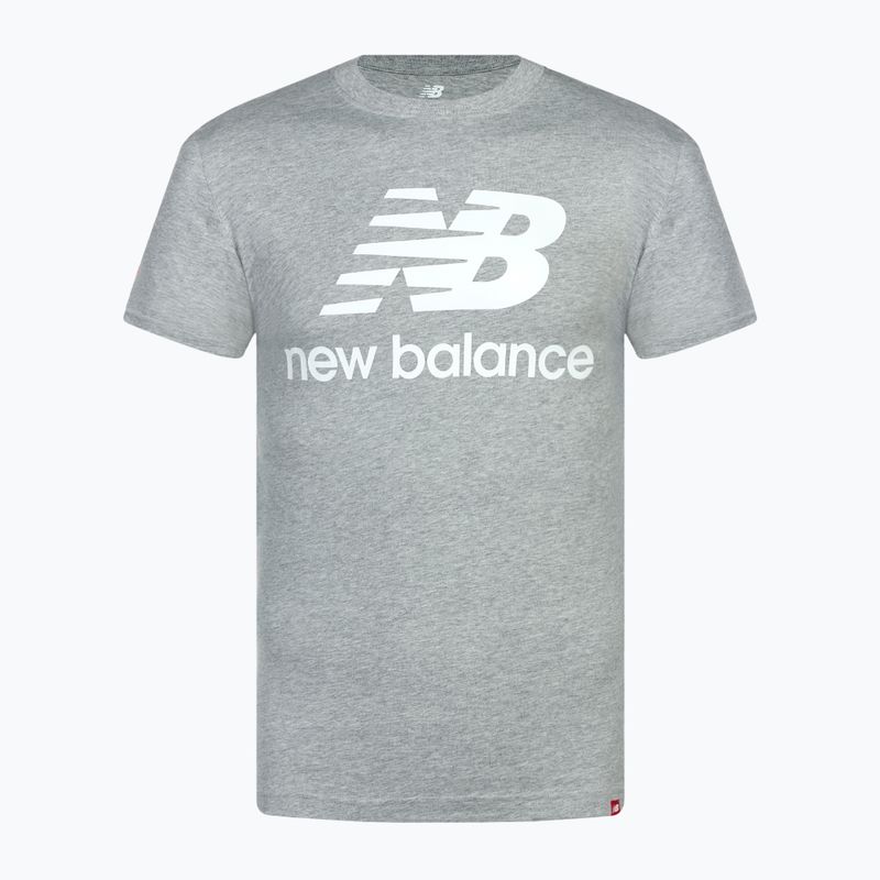 Tricou pentru bărbați New Balance Essentials Stacked Logo grey