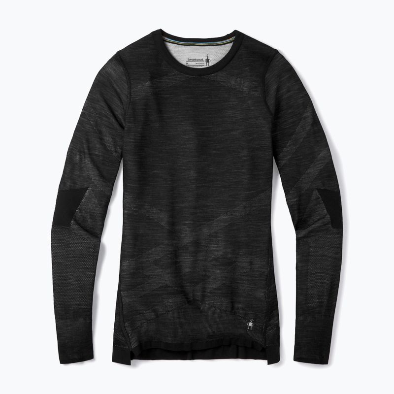 Bluză termică damă Smartwool Intraknit Merino 200 Crew black/white 4