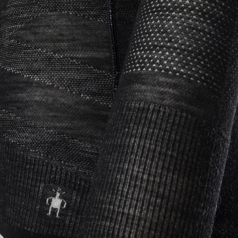 Bluză termică damă Smartwool Intraknit Merino 200 Crew black/white 3