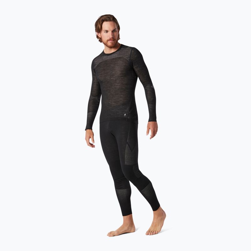 Bluză termică pentru bărbați Smartwool Intraknit Merino 200 Crew black/white 5