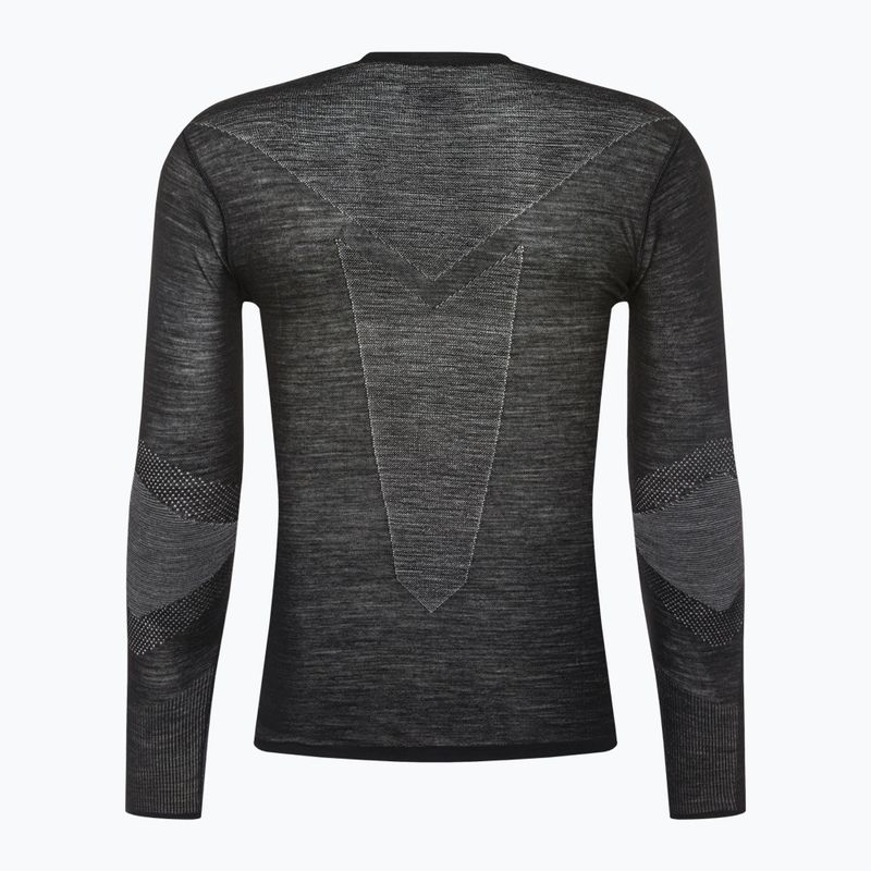 Bluză termică pentru bărbați Smartwool Intraknit Merino 200 Crew black/white 2