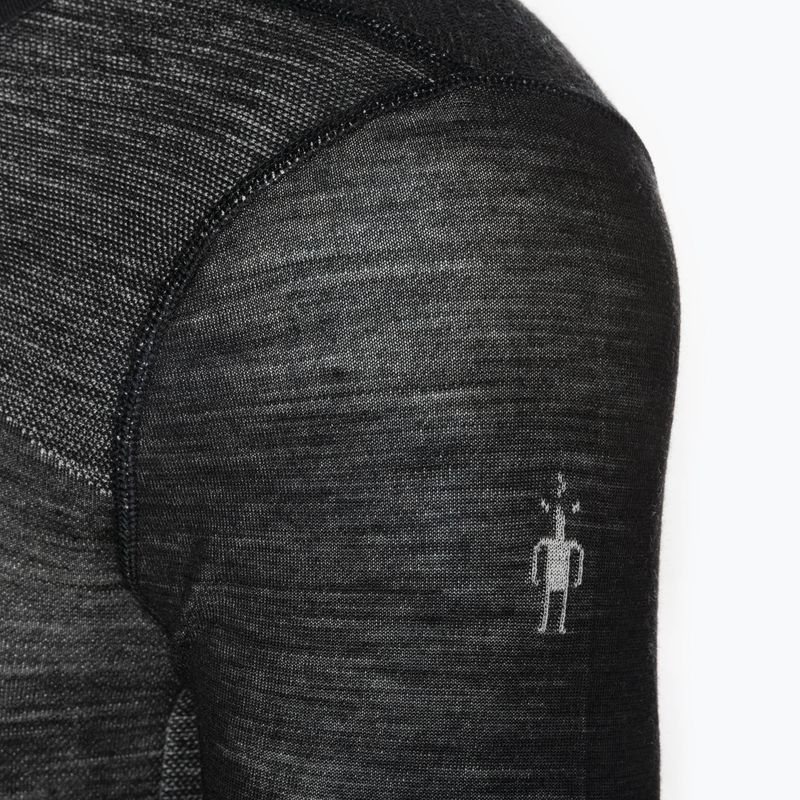 Bluză termică pentru bărbați Smartwool Intraknit Merino 200 Crew black/white 3
