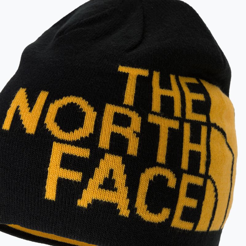 The North Face Reversibil Tnf Banner Reversibil șapcă de iarnă negru și galben NF00AKNDAGG1 3