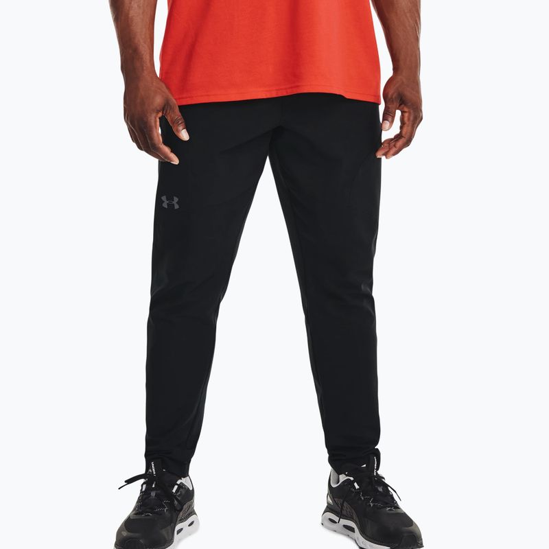 Pantaloni de antrenament pentru bărbați Under Armour Unstoppable Tapered negru 1352028