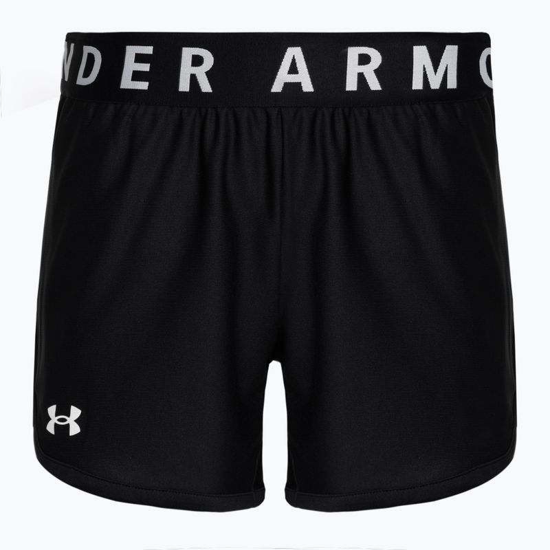 Under Armour Play Up 5 In pantaloni scurți de antrenament pentru femei negru/negru/alb negru/alb 5